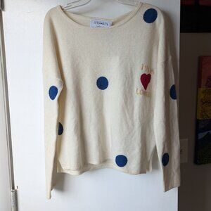 Iphoria Cashmere I'm a Lover Boxy Sweater Size 1 NWT